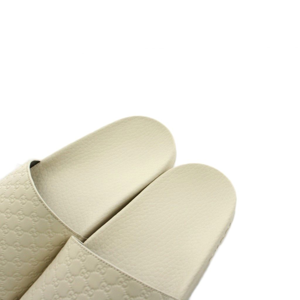 Gucci GG Pattern Sandals Leather 38 White — view 7