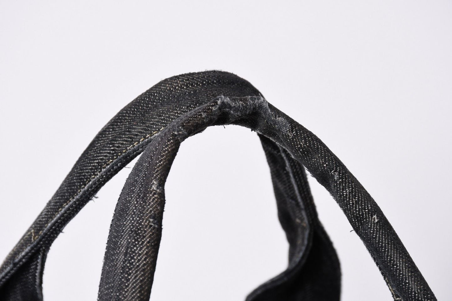 Chanel Sparkling Denim Tote Bag Fabric Indigo Gold — view 7