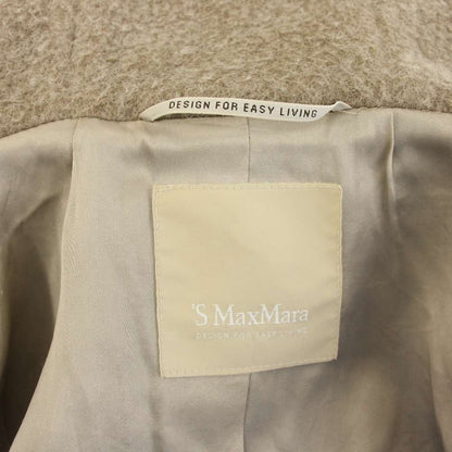 Max Mara S 'S Hooded Double Coat Faux Fur Alpaca Blend 36 Mocha Brown YT — view 5