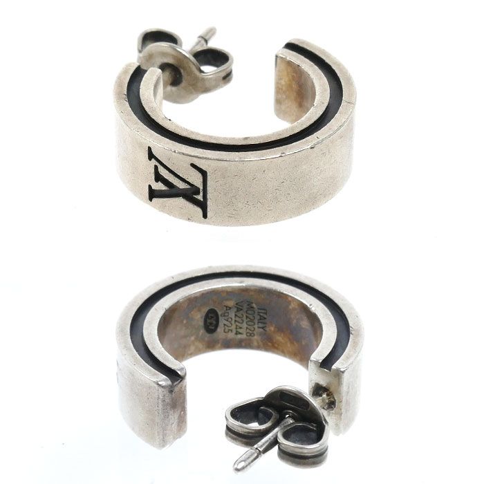 Louis Vuitton 925 Sterling Silver Earrings LV Terra Set — view 3