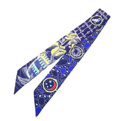Hermes Twilly Scarf Blue