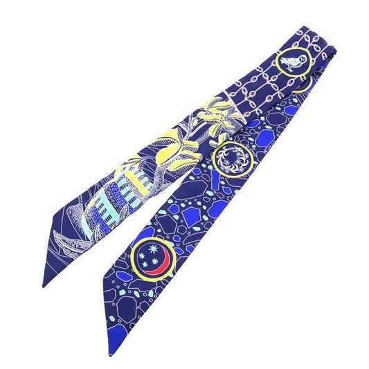 Hermes Twilly Scarf Blue