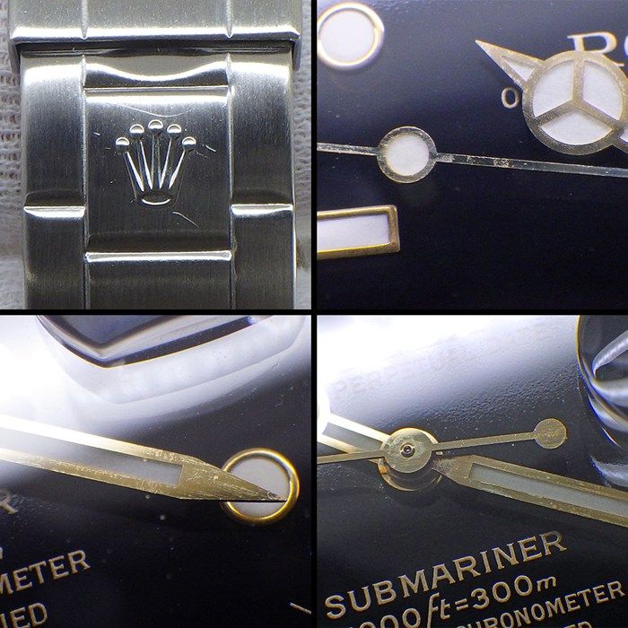 Rolex Watch Submariner Date Rotating Bezel Luminous Index Hands Black Dial 18k — view 8