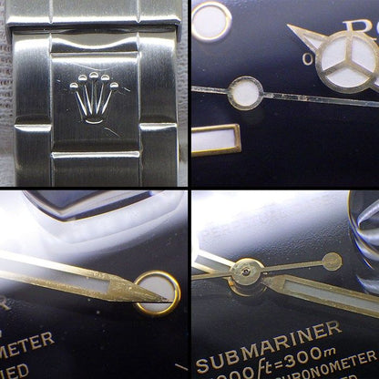 Rolex Watch Submariner Date Rotating Bezel Luminous Index Hands Black Dial 18k — view 8