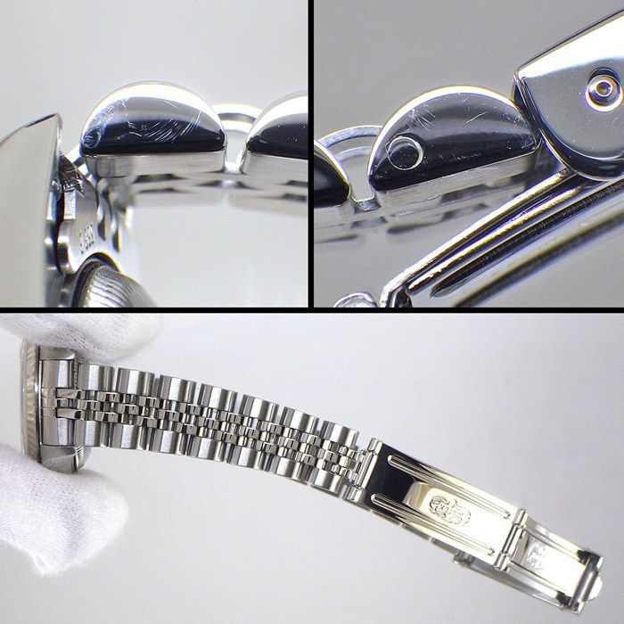 Rolex Datejust Sunray Silver Dial Full Ted Bezel Jubilee Bracelet 18k White — view 8