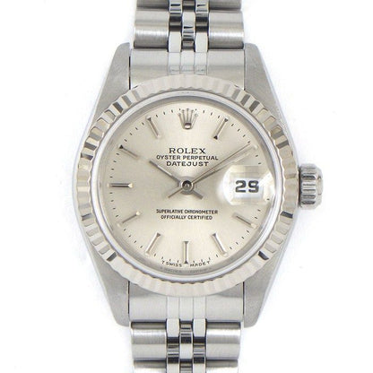 Rolex Datejust Sunray Silver Dial Full Ted Bezel Jubilee Bracelet 18k White