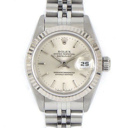 Rolex Datejust Sunray Silver Dial Full Ted Bezel Jubilee Bracelet 18k White