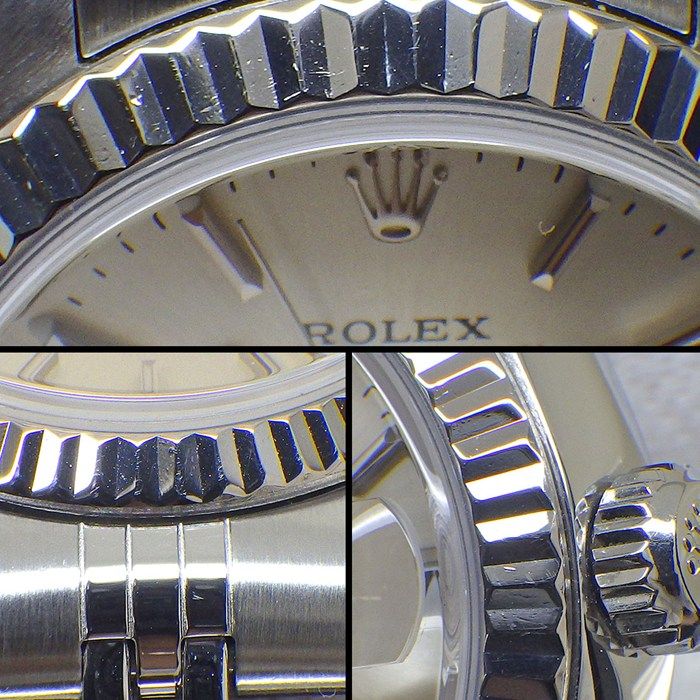 Rolex Datejust Sunray Silver Dial Full Ted Bezel Jubilee Bracelet 18k White — view 7