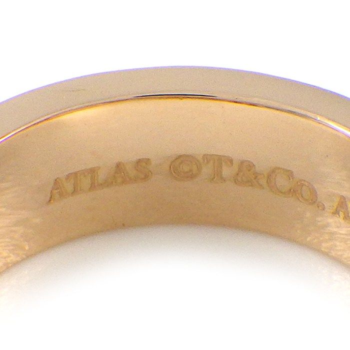 Tiffany & Co Earrings Atlas Hoop Diamond 18k Pink Gold — view 3