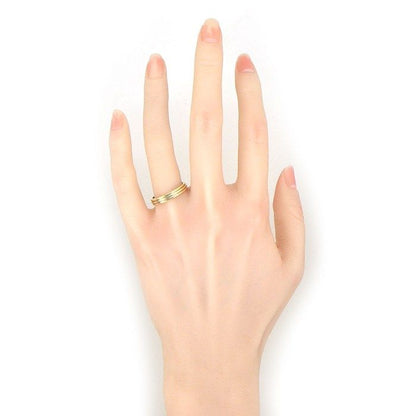 Cartier Ring Vendome Louis Wedding Band Three Color 18k Pink Gold 18k White — view 5