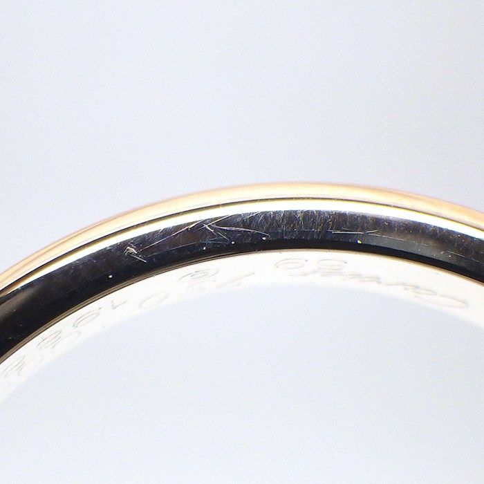 Cartier Ring Vendome Louis Wedding Band Three Color 18k Pink Gold 18k White — view 4