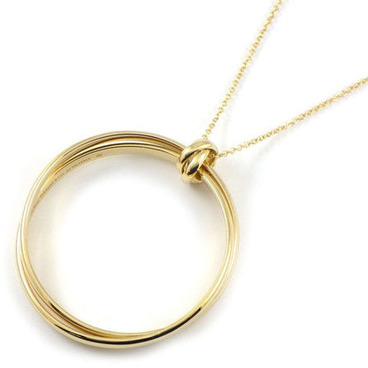 Tiffany & Co Long Necklace Paloma Melody Circle Large 18k Yellow Gold