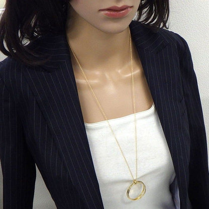 Tiffany & Co Long Necklace Paloma Melody Circle Large 18k Yellow Gold — view 7