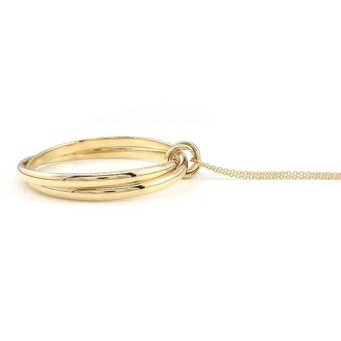 Tiffany & Co Long Necklace Paloma Melody Circle Large 18k Yellow Gold — view 2