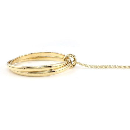Tiffany & Co Long Necklace Paloma Melody Circle Large 18k Yellow Gold — view 2