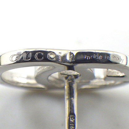 Gucci Earrings GG Running Logo 18k White Gold — view 4