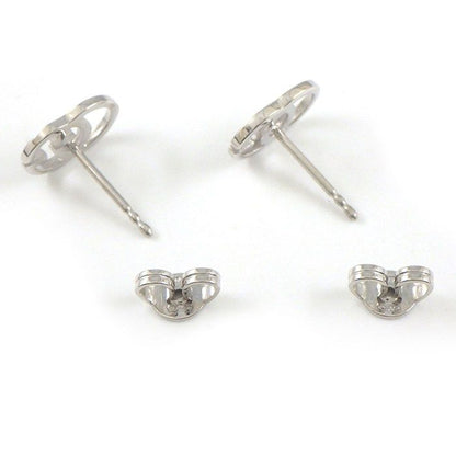 Gucci Earrings GG Running Logo 18k White Gold — view 2