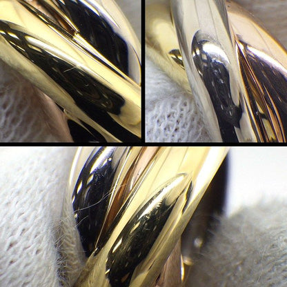 Cartier Earrings Trinity Hoop Three Color 18k Pink Gold 18k White Yellow — view 5
