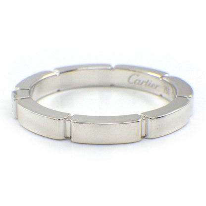 Cartier Ring Maillon Panthere Point Princess Cut Diamond 18k White Gold — view 2