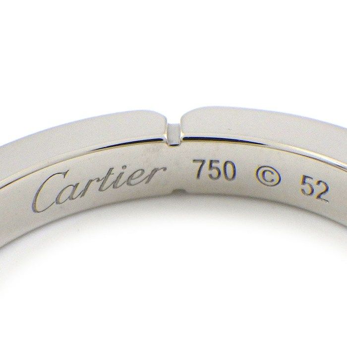 Cartier Ring Maillon Panthere Point Princess Cut Diamond 18k White Gold — view 3