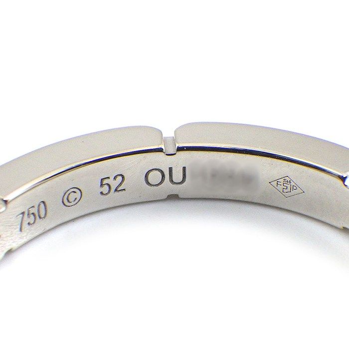 Cartier Ring Maillon Panthere Point Princess Cut Diamond 18k White Gold — view 4