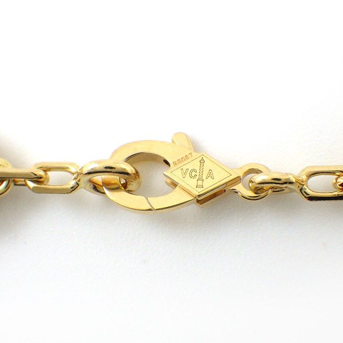 Van Cleef & Arpels Bracelet Vintage Alhambra 5 Motifs Onyx 18k Yellow Gold — view 3