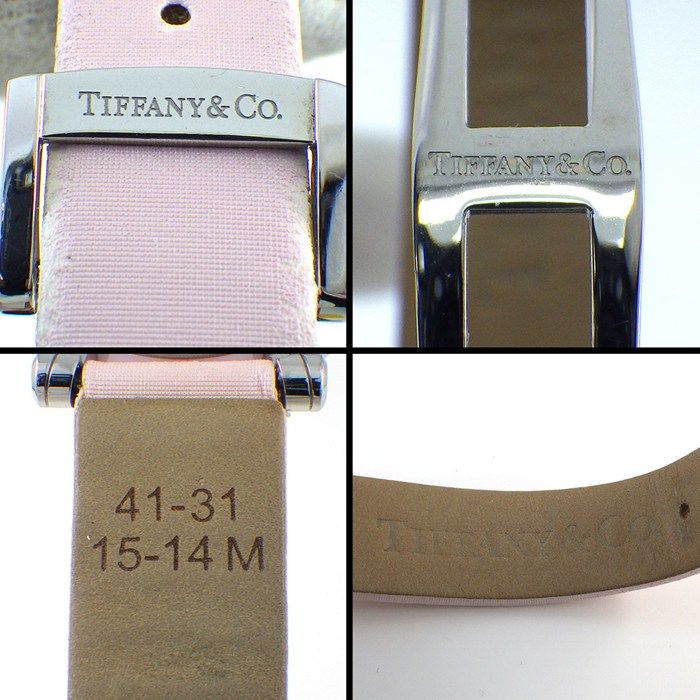 Tiffany & Co Watch Atlas Heart Date Roman Index Pink Dial SS Ceramic Satin — view 5