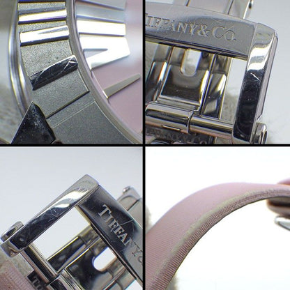 Tiffany & Co Watch Atlas Heart Date Roman Index Pink Dial SS Ceramic Satin — view 8