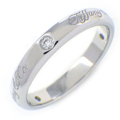Tiffany & Co Ring Notes Lucida Logo Point Diamond