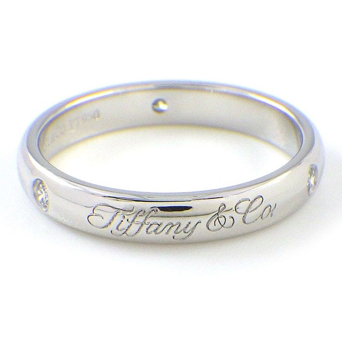 Tiffany & Co Ring Notes Lucida Logo Point Diamond