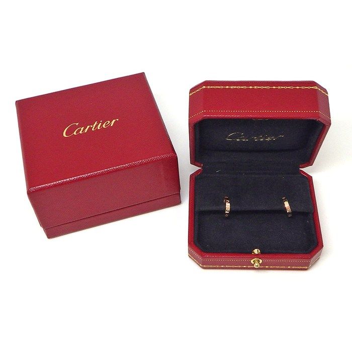 Cartier Earrings Love SM Hoop Mini 18k Pink Gold — view 7