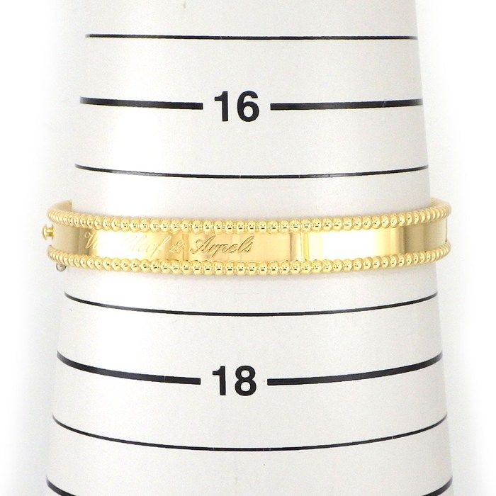 Van Cleef & Arpels Bangle Perlee Signature 18k Yellow Gold Bracelet — view 7