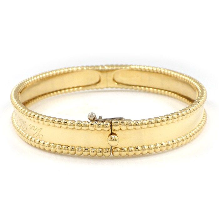 Van Cleef & Arpels Bangle Perlee Signature 18k Yellow Gold Bracelet — view 2