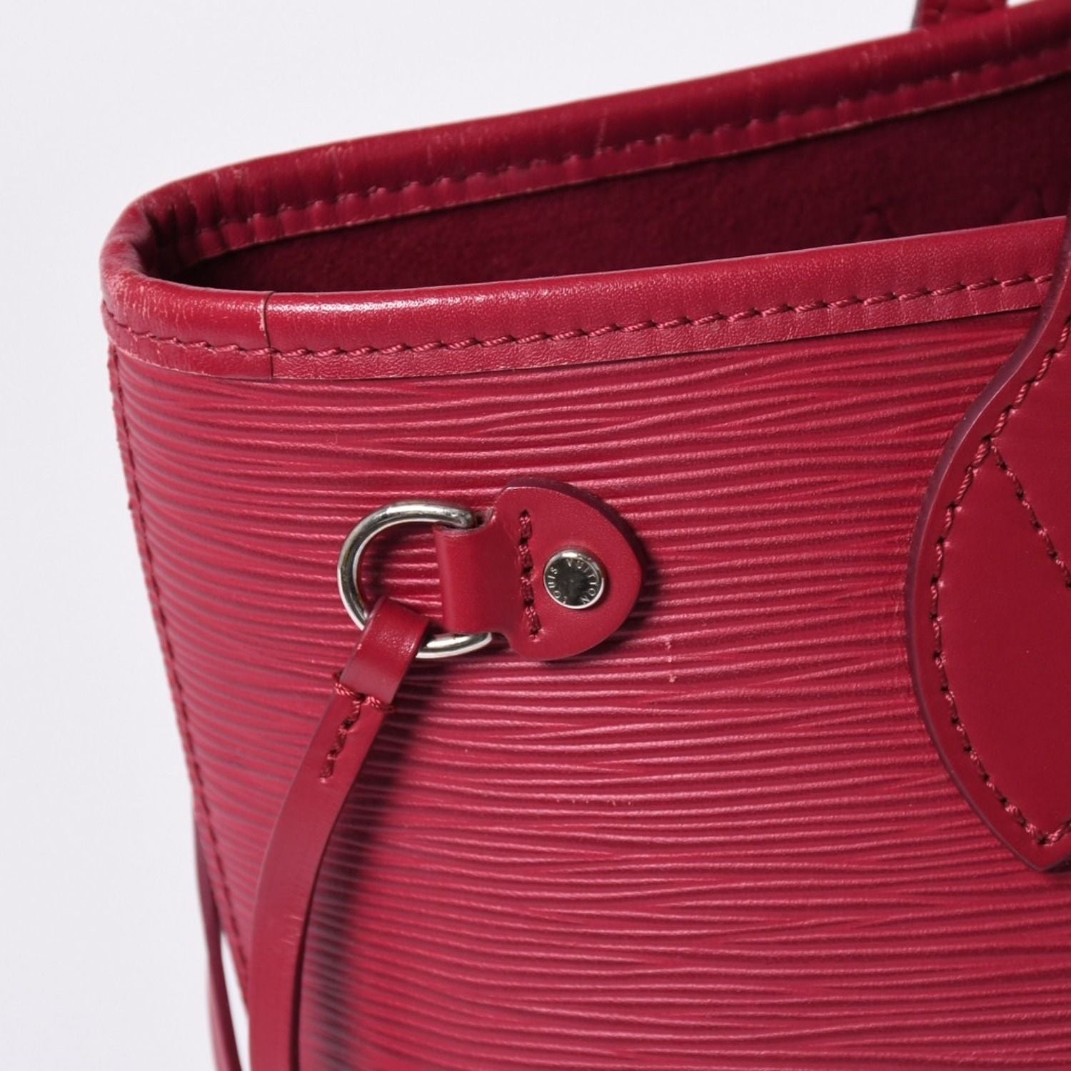 Louis Vuitton Neverfull PM Handbag Epi Leather Bordeaux Silver — view 5