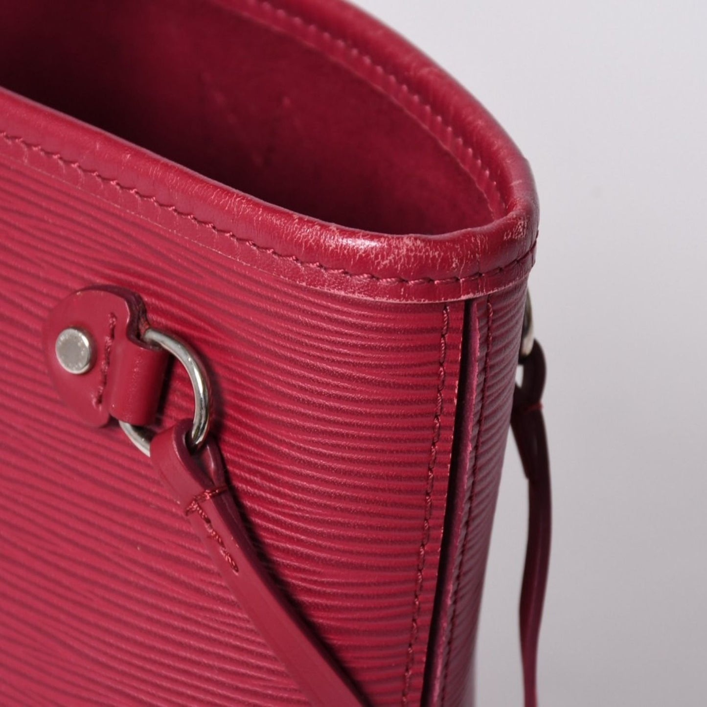 Louis Vuitton Neverfull PM Handbag Epi Leather Bordeaux Silver — view 6