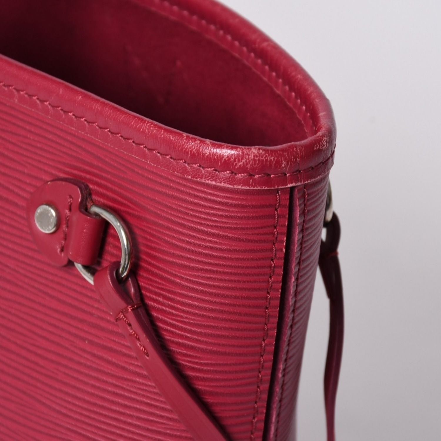 Louis Vuitton Neverfull PM Handbag Epi Leather Bordeaux Silver — view 6