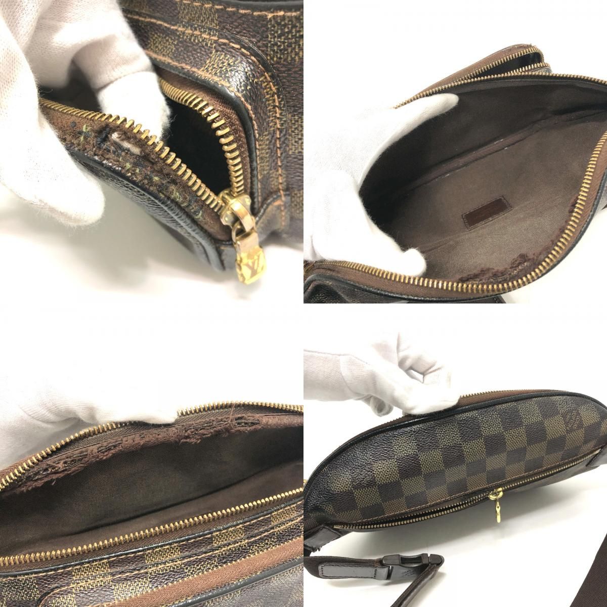 Louis Vuitton Waist Bag Melville Damier Canvas Ebene Brown — view 8