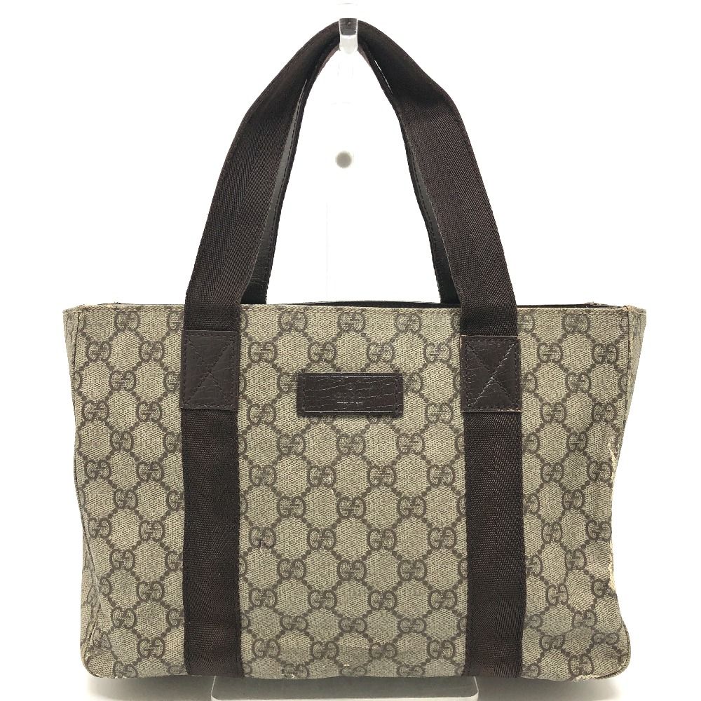 Gucci Handbag Logo GG Supreme Canvas Beige