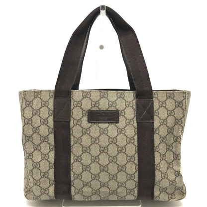 Gucci Handbag Logo GG Supreme Canvas Beige