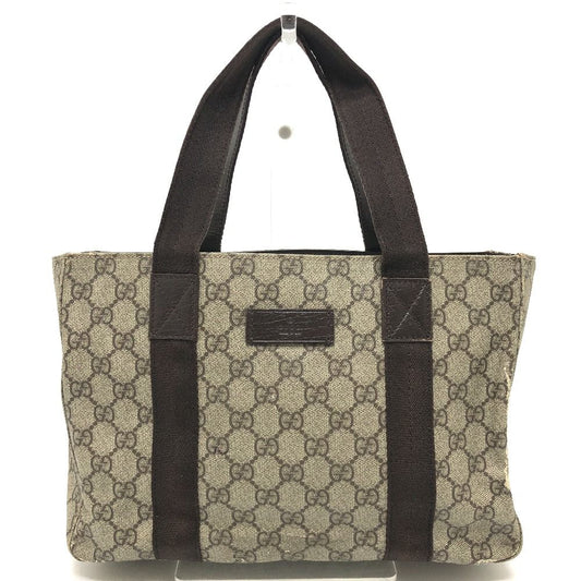 Gucci Handbag Logo GG Supreme Canvas Beige
