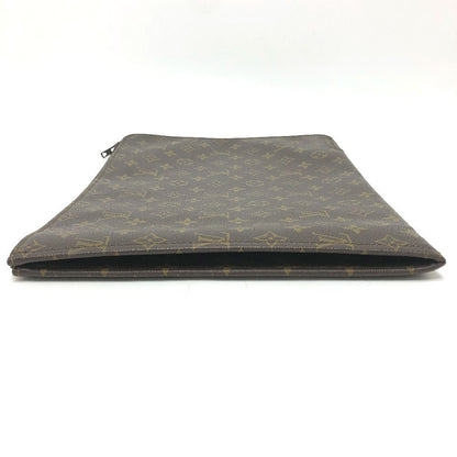 Louis Vuitton Clutch Posh Documan Monogram Canvas Brown — view 3