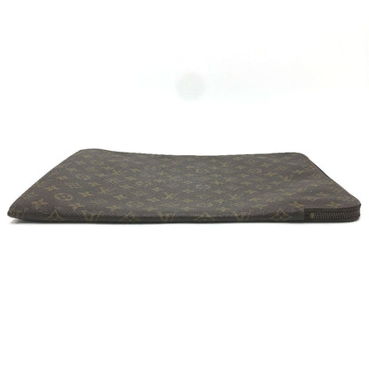Louis Vuitton Clutch Posh Documan Monogram Canvas Brown — view 5
