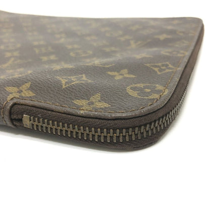 Louis Vuitton Clutch Posh Documan Monogram Canvas Brown — view 6