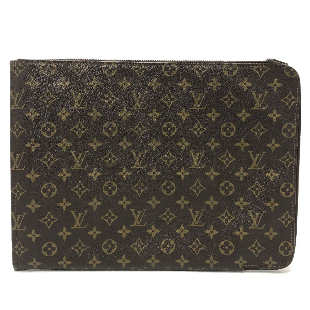 Louis Vuitton Clutch Posh Documan Monogram Canvas Brown