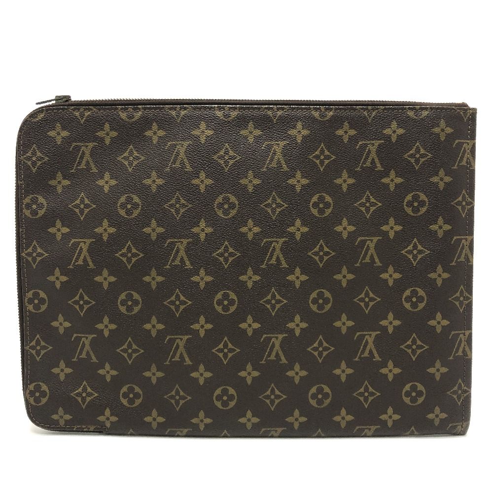Louis Vuitton Clutch Posh Documan Monogram Canvas Brown — view 2