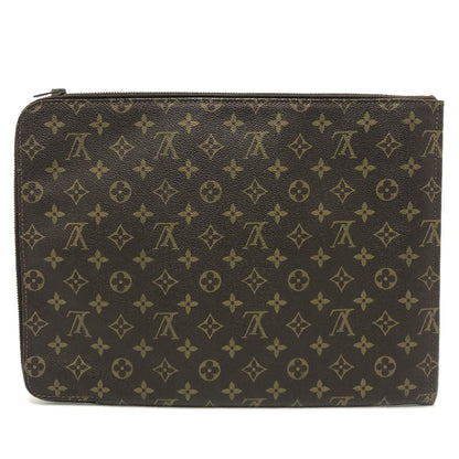 Louis Vuitton Clutch Posh Documan Monogram Canvas Brown — view 2