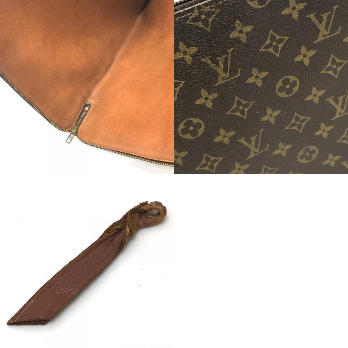 Louis Vuitton Clutch Posh Documan Monogram Canvas Brown — view 9