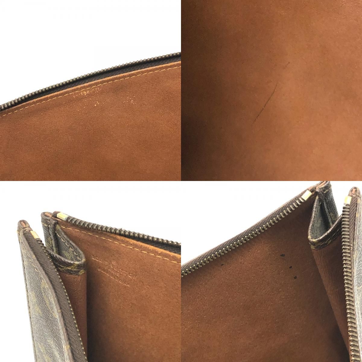 Louis Vuitton Clutch Posh Documan Monogram Canvas Brown — view 8