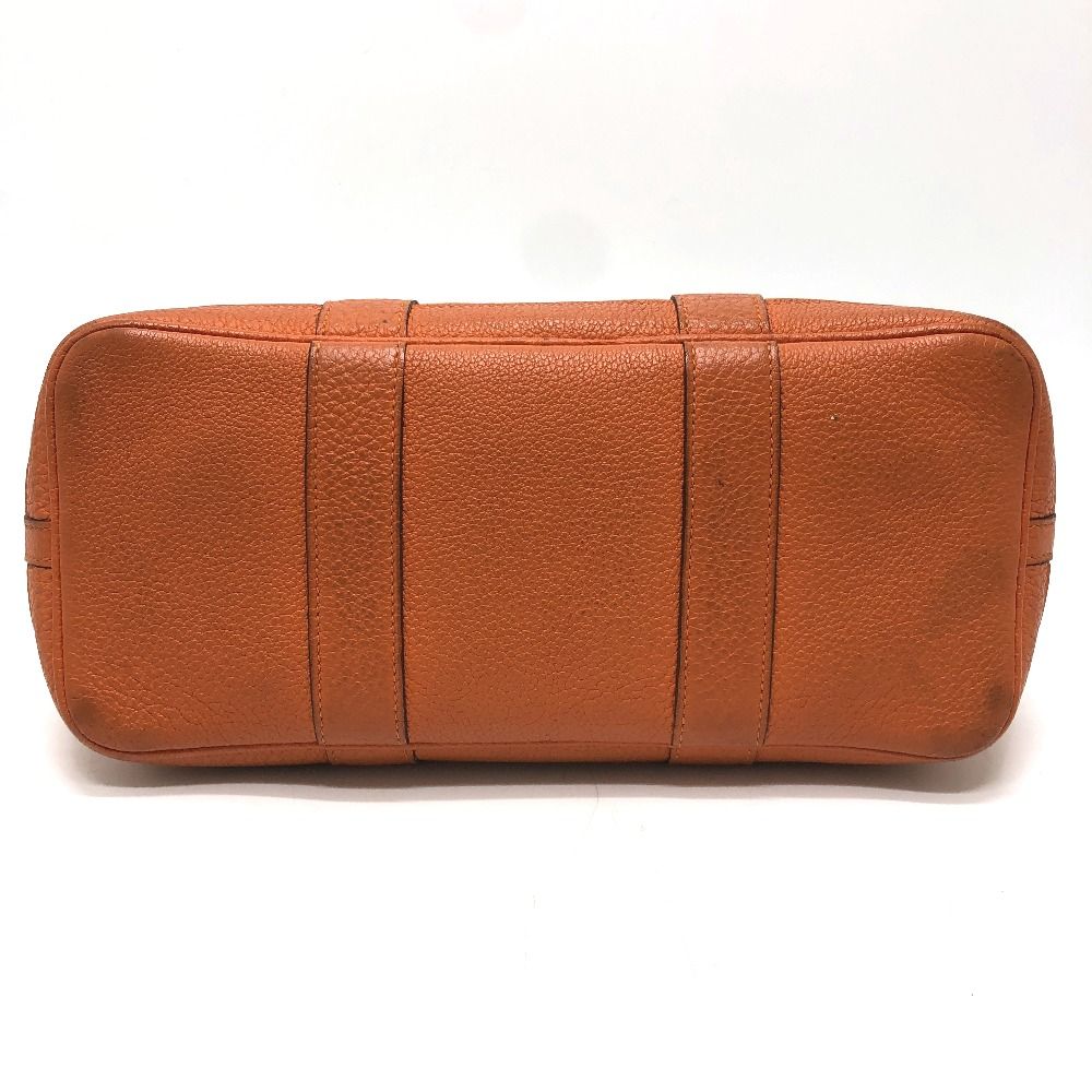 Hermes Handbag Garden Party TPM Leather Canvas Orange — view 5
