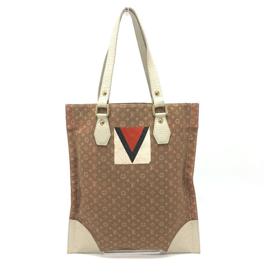 Louis Vuitton Tote Tangier Leather Canvas Beige